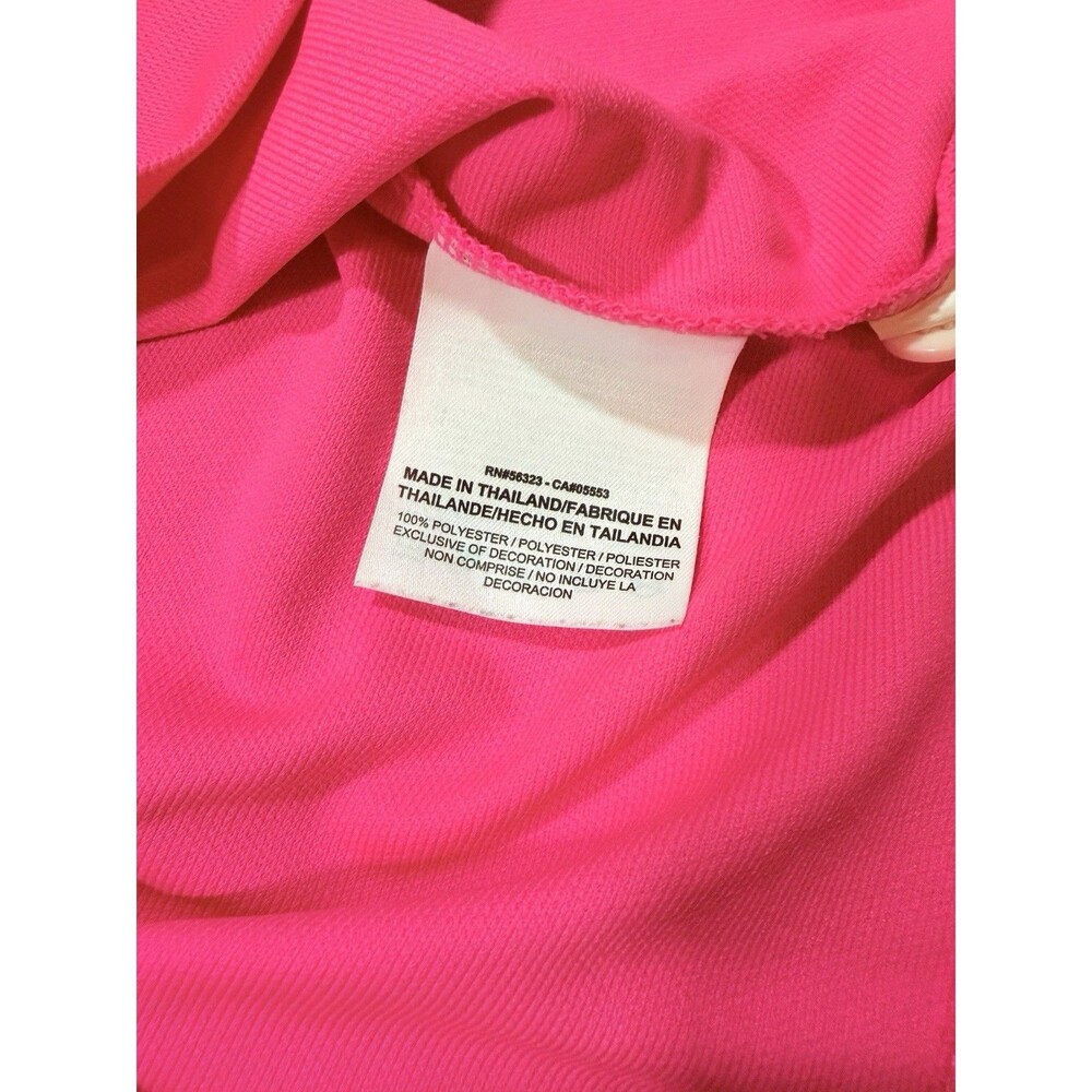 Nike Golf Women's Tour Performance Dri Fit Polo Neon Pink Size Large Bright Pink - Picture 5 of 8